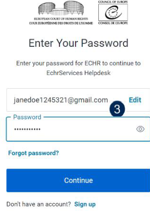 ECHR Services IT Helpdesk login